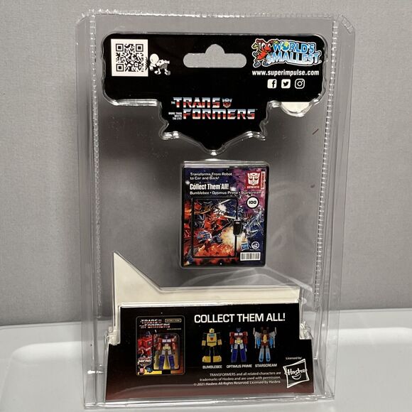 World's Smallest TRANSFORMERS OPTIMUS PRIME Board Game Toy Miniature Pocket NEW - Picture 5 of 5